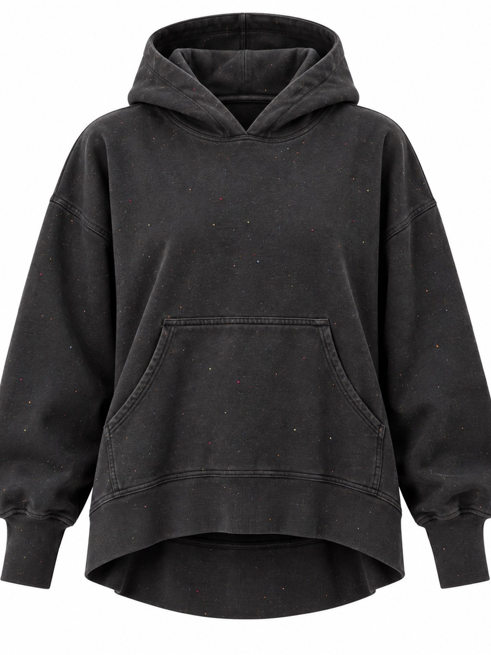 Lululemon / LA Back in Action Hoodie / Black Speckled Multi / Size 4
